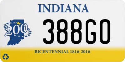 IN license plate 388GO