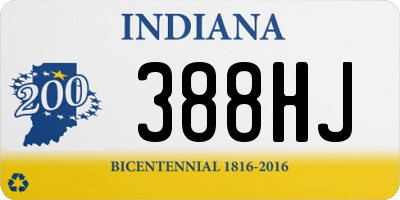 IN license plate 388HJ