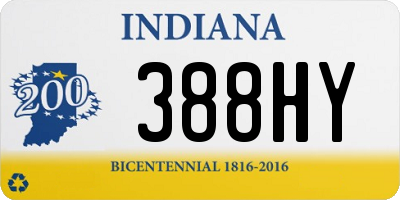 IN license plate 388HY