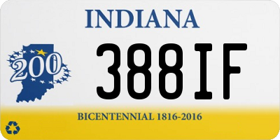 IN license plate 388IF