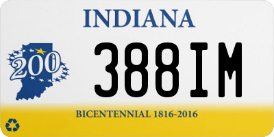 IN license plate 388IM