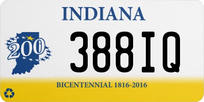 IN license plate 388IQ