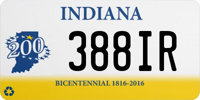 IN license plate 388IR