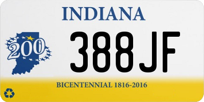 IN license plate 388JF