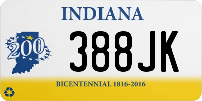 IN license plate 388JK