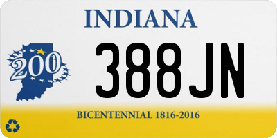 IN license plate 388JN