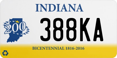 IN license plate 388KA