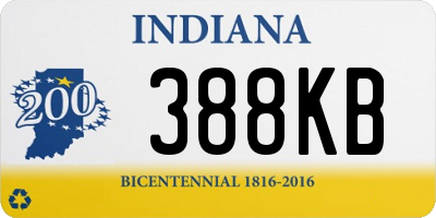 IN license plate 388KB