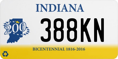 IN license plate 388KN