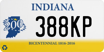 IN license plate 388KP