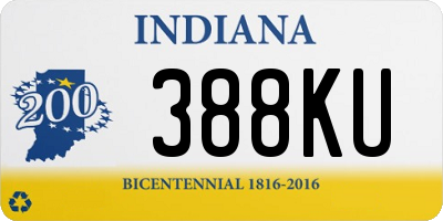 IN license plate 388KU