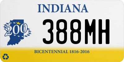 IN license plate 388MH