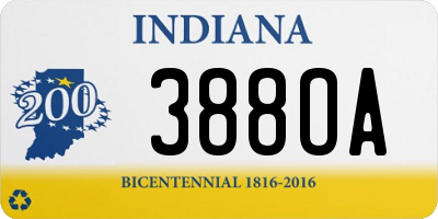 IN license plate 388OA