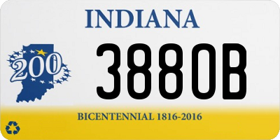 IN license plate 388OB