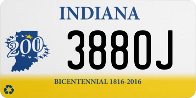 IN license plate 388OJ