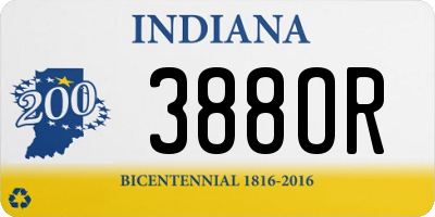 IN license plate 388OR