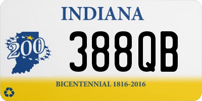 IN license plate 388QB