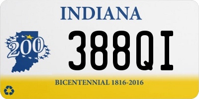 IN license plate 388QI