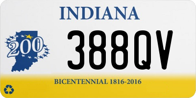 IN license plate 388QV