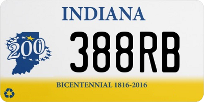 IN license plate 388RB