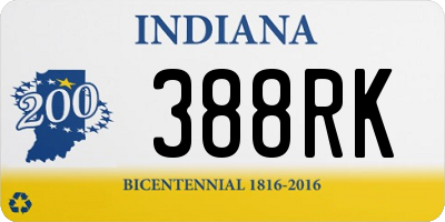 IN license plate 388RK