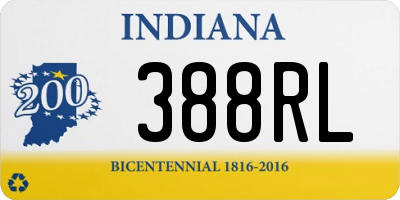 IN license plate 388RL