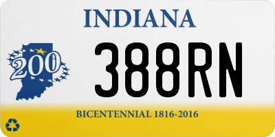 IN license plate 388RN