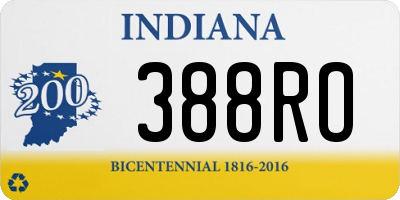 IN license plate 388RO