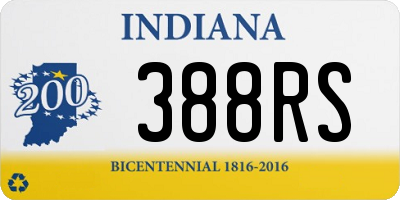 IN license plate 388RS