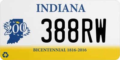 IN license plate 388RW