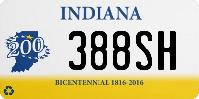 IN license plate 388SH