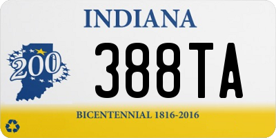 IN license plate 388TA