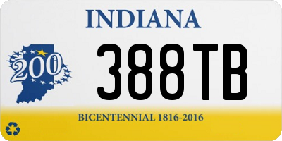 IN license plate 388TB