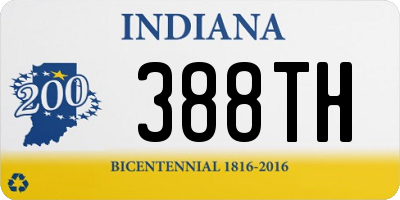 IN license plate 388TH