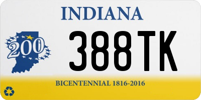 IN license plate 388TK