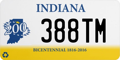 IN license plate 388TM