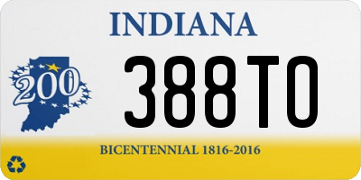 IN license plate 388TO
