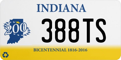 IN license plate 388TS