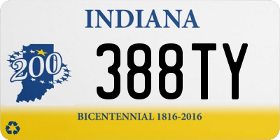 IN license plate 388TY