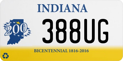 IN license plate 388UG