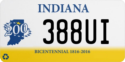 IN license plate 388UI