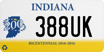 IN license plate 388UK