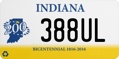 IN license plate 388UL