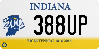 IN license plate 388UP