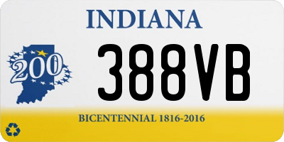 IN license plate 388VB