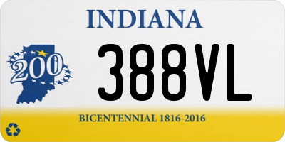 IN license plate 388VL