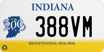 IN license plate 388VM