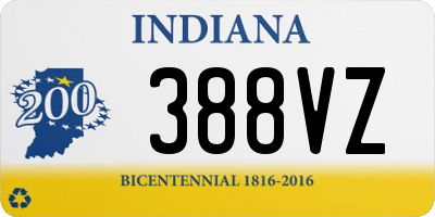 IN license plate 388VZ