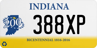 IN license plate 388XP