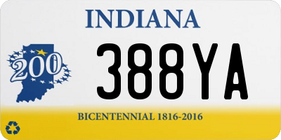 IN license plate 388YA